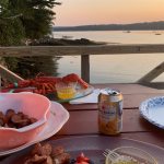 Lobster dinner on your own dock